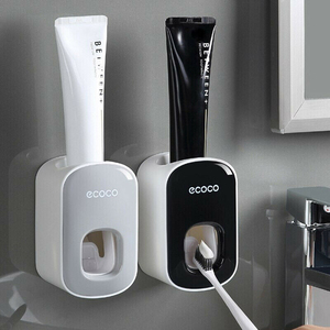 New Design Plastic Bathroom Automatic Toothpaste Squeezer Dispenser Accept Custom Logo