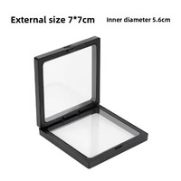 Boîte de présentation suspendue transparente en PVC, emballage étirable, boîte de rangement pour bijoux, accessoires, bracelets, colliers, bracelets rigides, carrée