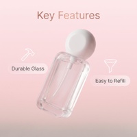 Flacon vide personnalisé de 30 ml en verre dépoli pour fond de teint liquide et crème pour le visage avec impression sur écran et logo personnalisé