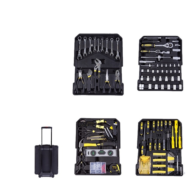 Heavy Duty 186PCS Hardware Toolbox Kits Electrician Special Maintenance Hand Work Tools Household Multi-Function Tools Set