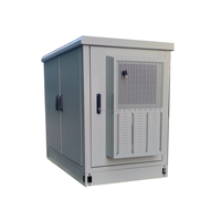Boîtier de télécommunication extérieur en rack étanche IP65 IP55 19 pouces et 23 pouces avec boîtier de commande de climatiseur