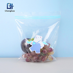 Chenghua Double-Ribbed Transparent Pe Food Storage Bag With Logo Printing For <b>Refrigerator</b> Snacks Fruits Vegetables - Product Image 4