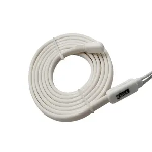 New Product Custom White Silicone Rubber Defrosting Insulation Wire Drain Pipe Defrost Heater Cables
