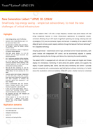 Vertiv Liebert APM2 Série 30-120kW 30-120kVA Onduleur triphasé à double conversion en ligne haute puissance pour centre de données modulaire, batterie au plomb-acide
