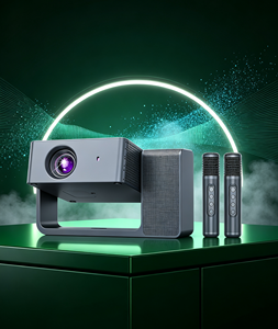 HT30 Home Theater <b>Projector</b> 1080P DLP Android 10 Built-In <b>Speakers</b> Dual Microphone For Family Karaoke - Product Image 1