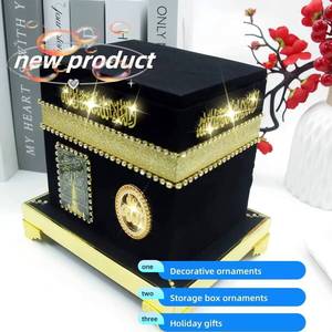 Arab Muslim Eid Mubarak Ramadan Crystal Glass Craft Hanging Lamp Party <b>Table</b> Decoration Ornament - Product Image 5