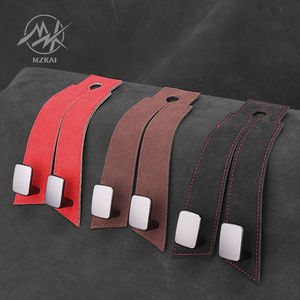 Patente de fábrica, accesorios de coche de alta calidad, reposacabezas de asiento de fila trasera de coche Universal, ganchos dobles de cuero de gamuza suave para TOYOTA BMW - Product Image 5