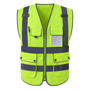 سترة السلامة العاكسة سترة السلامة ذات الرؤية العالية ملابس العمل سترة سلامة عالية الرؤية - Product Image 5