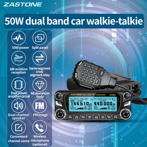 <span class=keywords><strong>Radio</strong></span> Mobile ZASTONE D9000 Double Bande pour Voiture, Émetteur-Récepteur 50W, Panneau Amovible, Bande de Fréquences Aériennes, Récepteur AM - Product Image 2