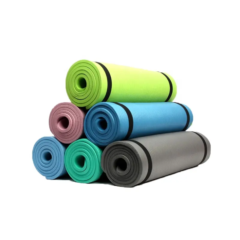 1830*610*10mm non-slip NBR exercise mat for yoga training cheap exercise mat