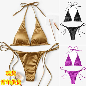 Été Femmes Sexy Micro Mini <span class=keywords><strong>Bikini</strong></span> Set Matching Two Piece Swimwear Beachwear Thong Bathing <span class=keywords><strong>String</strong></span> <span class=keywords><strong>Bikini</strong></span> - Product Image 1