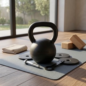 Nouvel équipement de fitness 2026 : Kettlebell réglable pour femmes, plaques de poids en multiples de 0,5 kg, 6-12 kg - Product Image 1