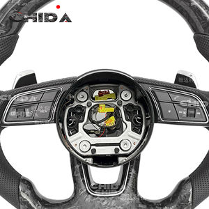 <span class=keywords><strong>Volante</strong></span> <span class=keywords><strong>Deportivo</strong></span> Personalizado de Fibra de Carbono Forjada para Audis A3 A4 A5 A6 A7 B8 B8.5 B9 S3 S4 S5 S6 C7 Q3 Q5 Q7 Q8 RS3 RS6 - Product Image 2