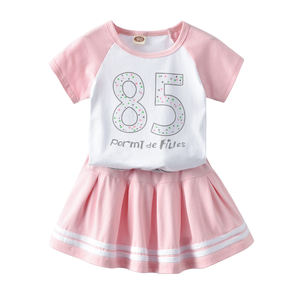 Vêtements de boutique pour enfants en gros, mode, coton, robes d'anniversaire pour filles avec manches courtes, provenant d'Aliexpress Chine - Product Image 1