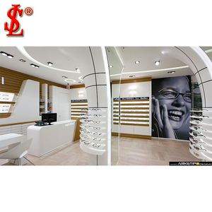 Treo Tường Rack hiển thị với khóa cửa hàng quang học Khung kính có thể khóa hiển thị đứng Kính Mắt kính mát hiển thị - Product Image 5