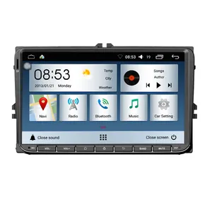 Android 10.0 Car Dvd-speler Voor Volkswagen Jetta Passat B6 Polo Tiguan Dubbele Din Een Din Silm Auto Stereo Carplay 1 + 16 2 + 32