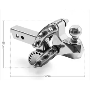 Conector de <span class=keywords><strong>Remolque</strong></span> Ajustable de Acero Inoxidable de 10 cm con Gancho para Coche, Montaje en Enganche de <span class=keywords><strong>Remolque</strong></span> con Bloqueo de <span class=keywords><strong>Bola</strong></span>, Brazo de Tracción GO TRAILER 8000lbs - Product Image 6