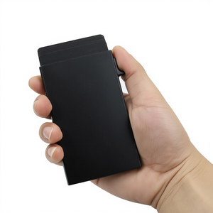 <span class=keywords><strong>Portefeuille</strong></span> minimaliste personnalisé OEM pour hommes-Pince à billets fine en métal et aluminium Porte-cartes pour <span class=keywords><strong>portefeuille</strong></span> Blocage RFID Pince à billets - Product Image 3