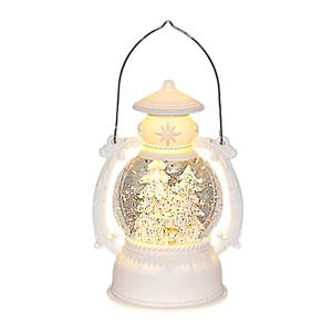 Noël boule à neige lanterne filature eau scintillante bonhomme de neige scène alimenté par batterie bonhomme de neige blanc/ange famille pour noël - Product Image 4