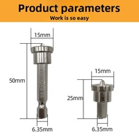 1 pièce Embouts de tournevis de positionnement pour vis à plaques de plâtre 25/50mm PH2 à queue hexagonale, embouts de rainurage pour cloisons sèches avec butée de profondeur, outils de perçage