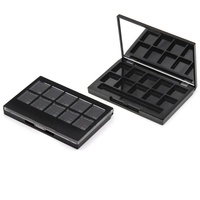 Palette de fards à paupières 7 en 1 avec pinceau, 10 couleurs mélangées, emballage vide, maquillage, emballage vide, OEM, imperméable, fard à paupières et blush