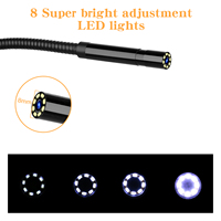 Système vidéo portable rigide et flexible Hd à fibre optique Pièces d'inspection numérique Source de lumière serpent Caméra endoscope industrielle