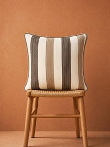 Housse de coussin rayée style simple AIBUZHIJIA 50*50 cm 30*60 cm, housses de coussin décoratives, textiles de maison, taies d'oreiller - Product Image 6