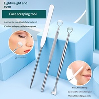Spatules de maquillage en acier inoxydable pour le nez et le visage, rouleaux de massage en jade, spatules pour fond de teint et crème en gros