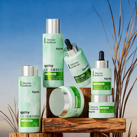 Ensemble de flacons en verre à fond épais personnalisés, 30 ml-120 ml, flacon pour toner, lotion, sérum, huile, pot de crème de 30 g, emballage cosmétique haut de gamme