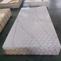 Lámina de PVC Blanca Brillante, Panel de PVC con Efecto Mármol UV para Decoración de Paredes de Gabinetes de Cocina