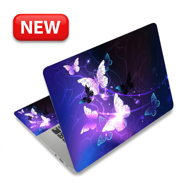 3D Luxury Butterfly Laptop Skin Sticker Protective Vinyl Decal Anti-Scratch Notebook Cover for MacBook Air Lenovo Laptop Case