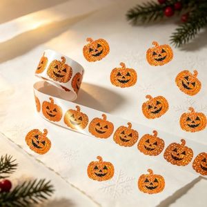 Etiquetas Láser de Calabaza de Halloween de Fabricantes para Celebraciones Festivas, Decoraciones de Fiestas y Pegatinas de Sellado - Product Image 2