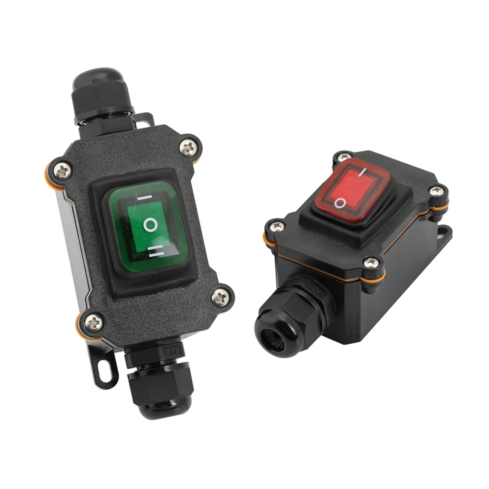 Interruptor Doble Impermeable IP66 Para Exterior – Resistente Al Agua Y Polvo, Ideal Para Jardín O Baño