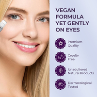 Sérum Crème Contour des Yeux Coréen Végétalien Personnalisé Anti-Poches Anti-Âge Éclaircissant à la Caféine pour Massage et Réparation des Sacs sous les Yeux