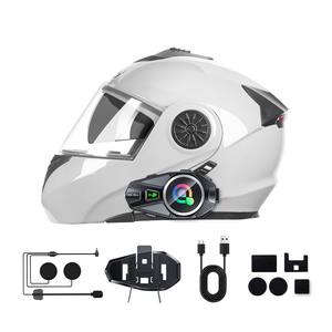 Q68 MAX riding communicate full duplex intercom <b>motorcycle</b> with TFT screen <b>helmet</b> headset with 2 people talking 500M - Product Image 3
