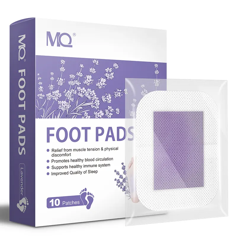 Lavender extract detox foot patch promote sleep quality fast internal circulation relax tension 10pcs/box