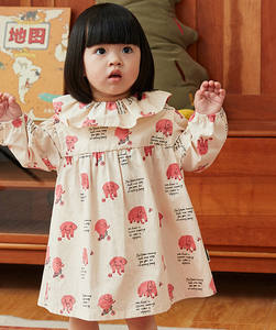 Vestidos de Princesa para Niñas, con Estampado de Animales de Dibujos Animados, Transpirables, de Manga Larga - Product Image 2