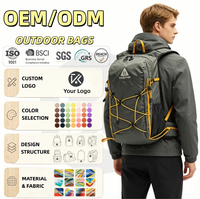 Sac à dos de randonnée léger en Ripstop avec système de fixation élastique pour bâtons de trekking, idéal pour la course sur sentier, le sport et les activités de plein air, pour hommes et femmes, OEM