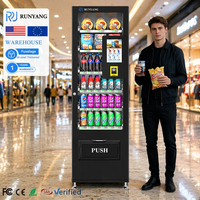 Distributeur automatique intelligent RUNYANG personnalisé et économique pour snacks, boissons froides et autres aliments