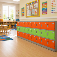Casier en plastique ABS personnalisé, durable, étanche, pour l'école, avec serrure à clé, design démontable, garantie 5 ans