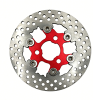Usinage de précision CNC, corps en acier inoxydable et support en aluminium, rotor de frein flottant pour moto