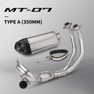 MT07 Sistema Completo Tubo Delantero Modificado para Motocicleta, Silenciador de Escape para MT07, XSR 700, <span class=keywords><strong>MT</strong></span> <span class=keywords><strong>07</strong></span>, 2017 - Product Image 4
