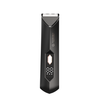 Tondeuse à poils corporels/cruveaux/aisselles sans fil, en céramique, imperméable, lavable, pour hommes, lames en acier inoxydable, batterie au lithium 600 mAh