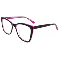 Monture de lunettes optiques Elan Optical RD26060, style œil de chat classique, très vendue, monture intégrale en acétate pour femmes, lunettes optiques, livraison directe d'usine