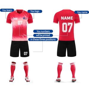 Camiseta de fútbol personalizada por sublimación, uniforme de fútbol con logotipo del equipo - Product Image 3
