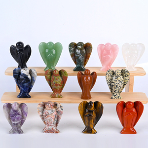 Nhà Máy Bán Buôn 1.5 Inch Tinh Thể Thiên Thần Hỗn Hợp Chất Liệu Khắc Tinh Thần Thạch Anh Hồng Thiên Thần - Product Image 1