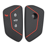 Étui pour clé de voiture Volkswagen Golf 8 2021, housse de protection en Silicone résistante aux rayures RYHX