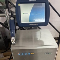 Imprimante jet d'encre industrielle Domino Ax550i d'occasion – Dispositif de marquage haute performance pour le codage des cartons et des bouteilles en plastique