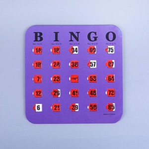 Les fabricants peuvent fournir des cartes de <span class=keywords><strong>bingo</strong></span> à fenêtre mobile en papier ou en plastique - Product Image 2