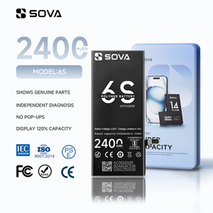 <span class=keywords><strong>Batterie</strong></span> de téléphone portable SOVA OEM ODM pour <span class=keywords><strong>iPhone</strong></span> <span class=keywords><strong>6S</strong></span> 2400mAh, emballage personnalisé, <span class=keywords><strong>batterie</strong></span> de <span class=keywords><strong>remplacement</strong></span> pour téléphone portable - Product Image 1